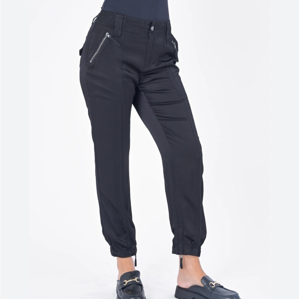 Marrakech Black Jogger Pants - Drawstring Waist